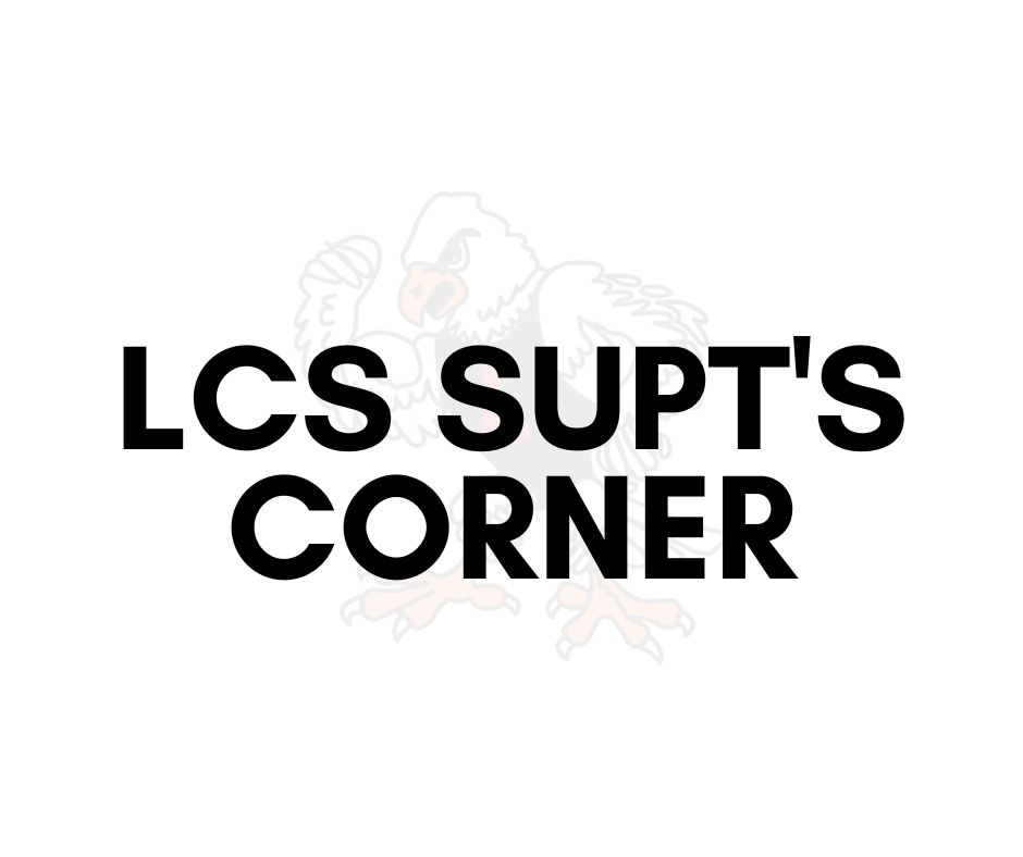Supt's Corner