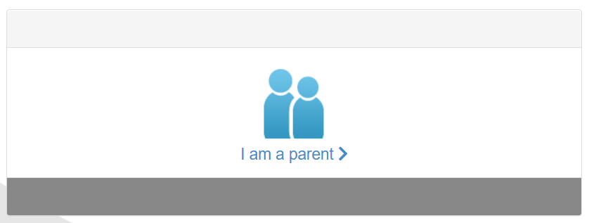 Screenshot of app link - "I am a parent"