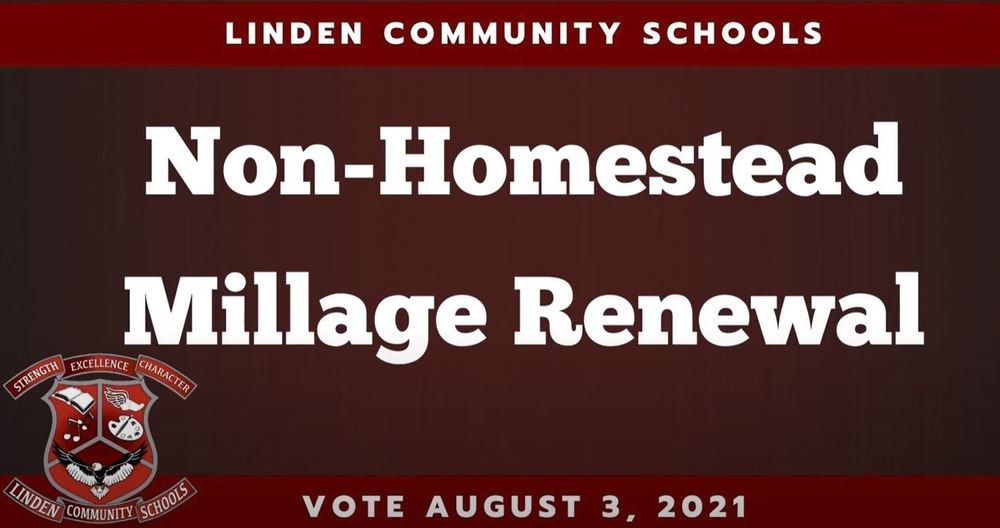 LCS Non-Homestead Operating Millage Renewal | Linden Community Schools