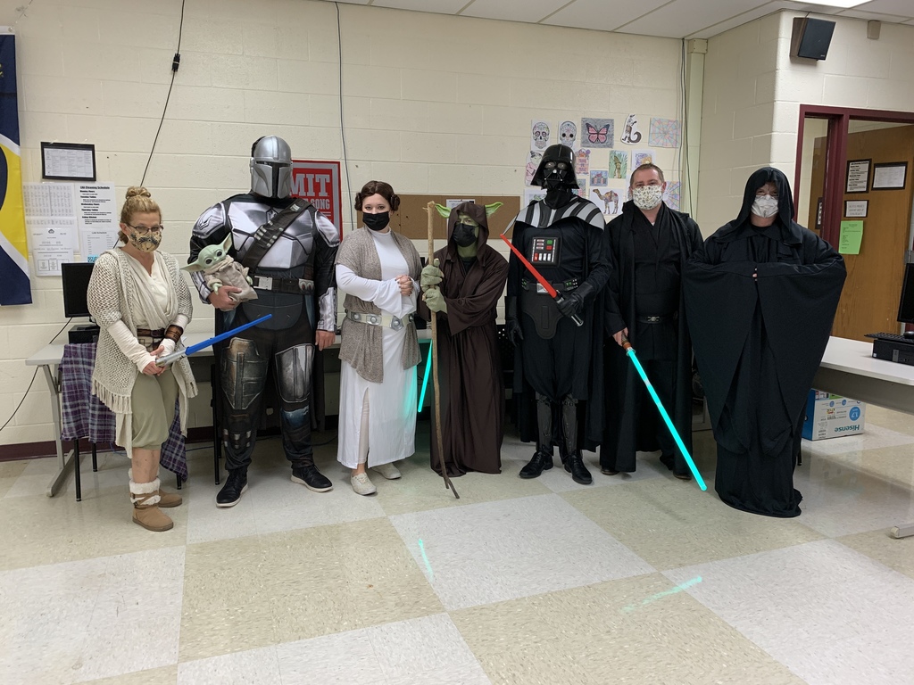 English Department dressed as Star Wars characters