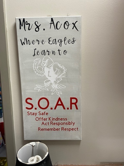 sign with SOAR.  Stay Safe, Offer Kindness, Act Responsibly, Remember Respect