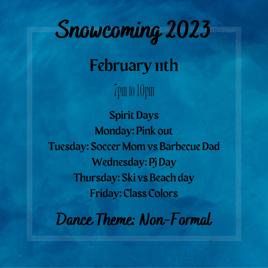 Snowcoming spirit days