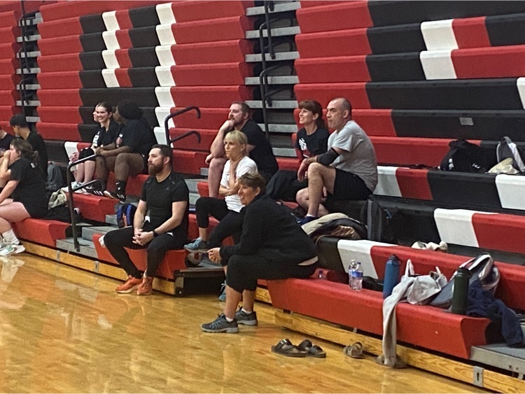 volleyball team made up of LCS teachers